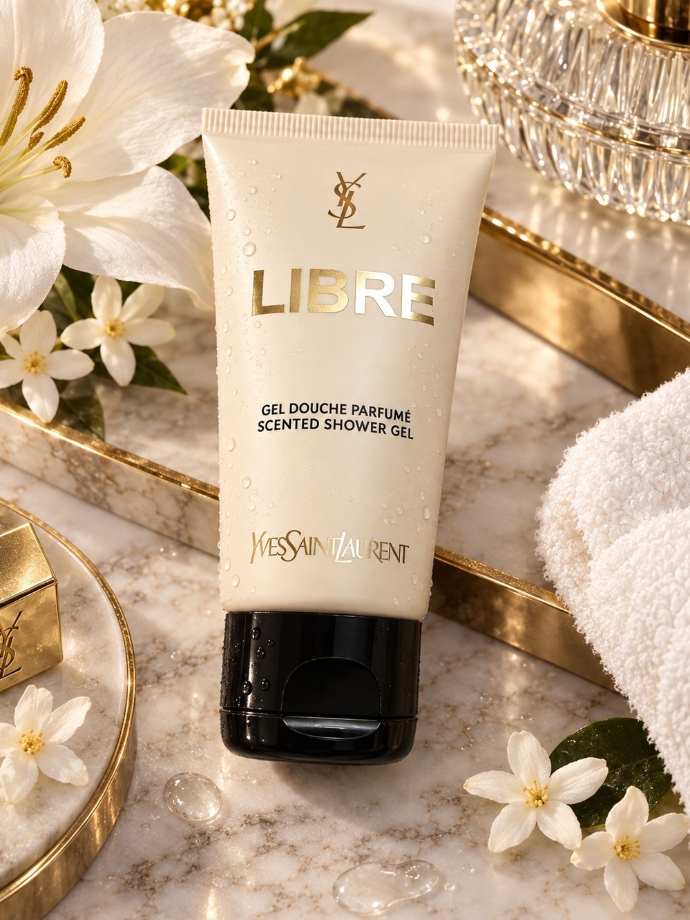 Yves Saint Laurent Libre Scented Shower Gel — Cream & Black